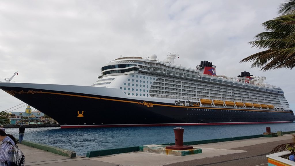 Disney Dream moored in Nassau, Bahamas