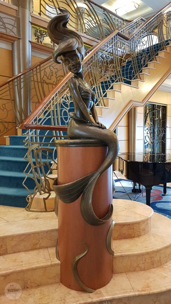 Lobby Atrium Statue: Ariel, the little mermaid